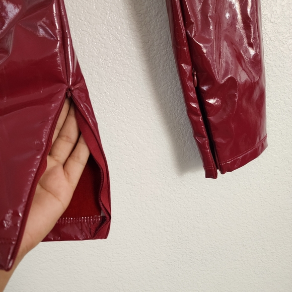 Guess NWT! Burgundy faux leather pants, size S - Picture 8 of 16